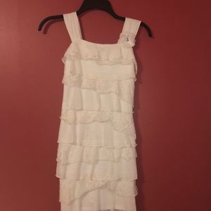 White mini dress